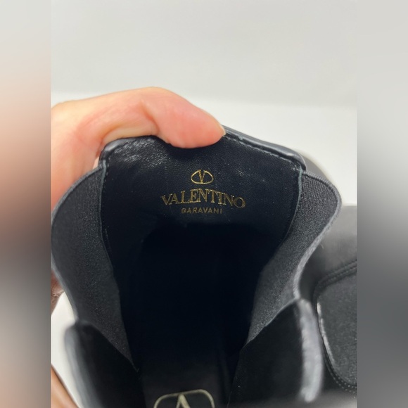 Valentino Garavani Uniqueform Platform Vlogo Chelsea Bootie Black EU 40 US 10 - Picture 6 of 9